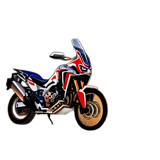 3d render, photorealistic, pixel art, concept art, honda, africa, twin, night transparent PNG cut-out