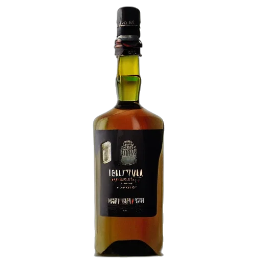 bottle, liqueur, modern, design transparent PNG cut-out