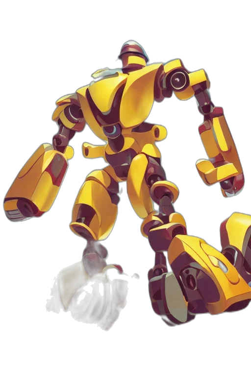 robot, weapon, concept art, 3d render transparent PNG cut-out