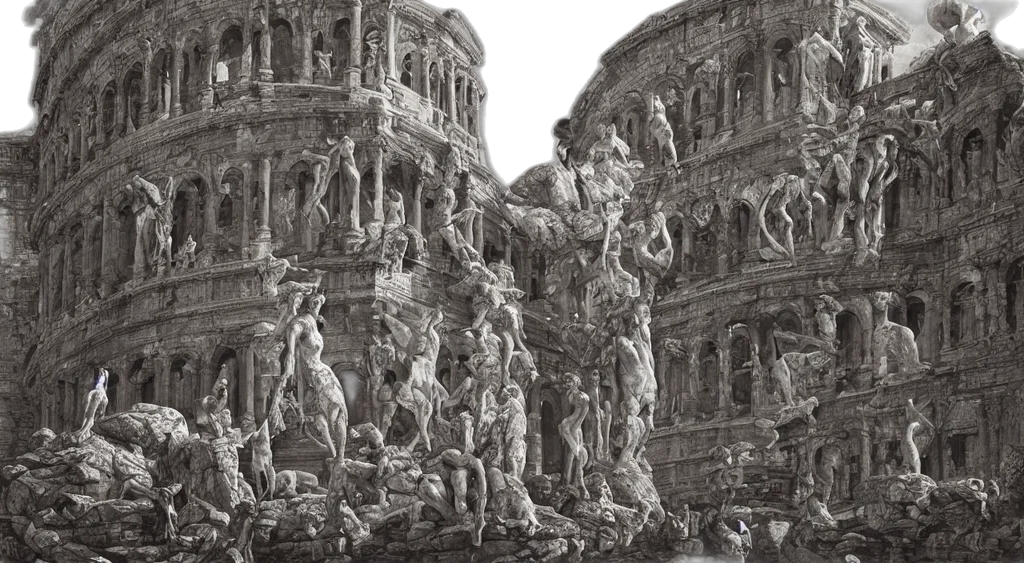 building, sword, concept art, photorealistic transparent PNG cut-out