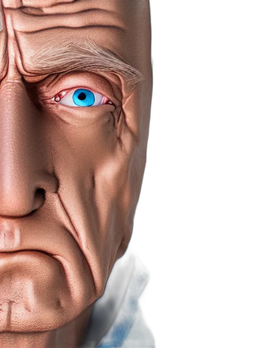 face, mask, robot, 3d render transparent PNG cut-out