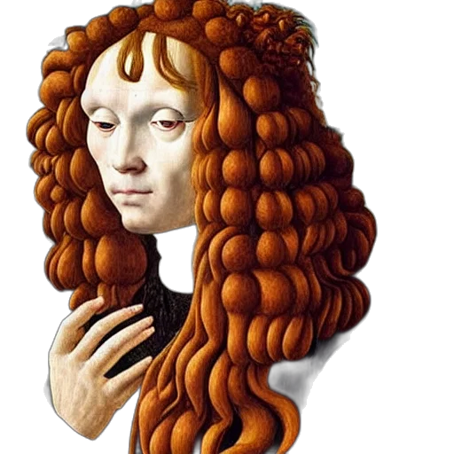 hair, face, crown, mask transparent PNG cut-out