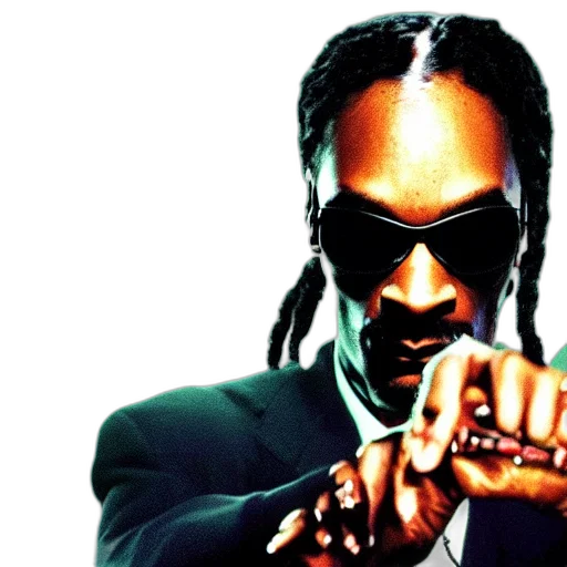 snoop, dogg, neo, matrix transparent PNG cut-out