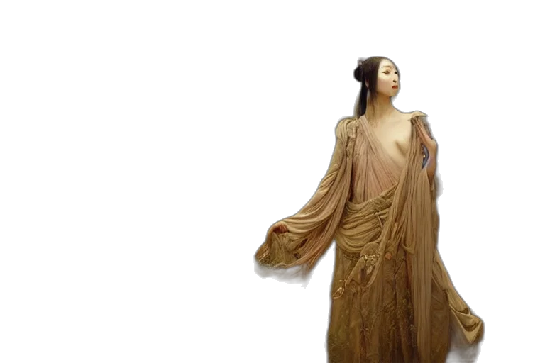 dress, 3d render, concept art, photorealistic transparent PNG cut-out