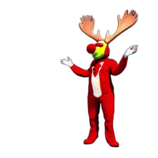 staff, animal, creature, mask, 3d render, concept art, cartoon, pixel art transparent PNG cut-out