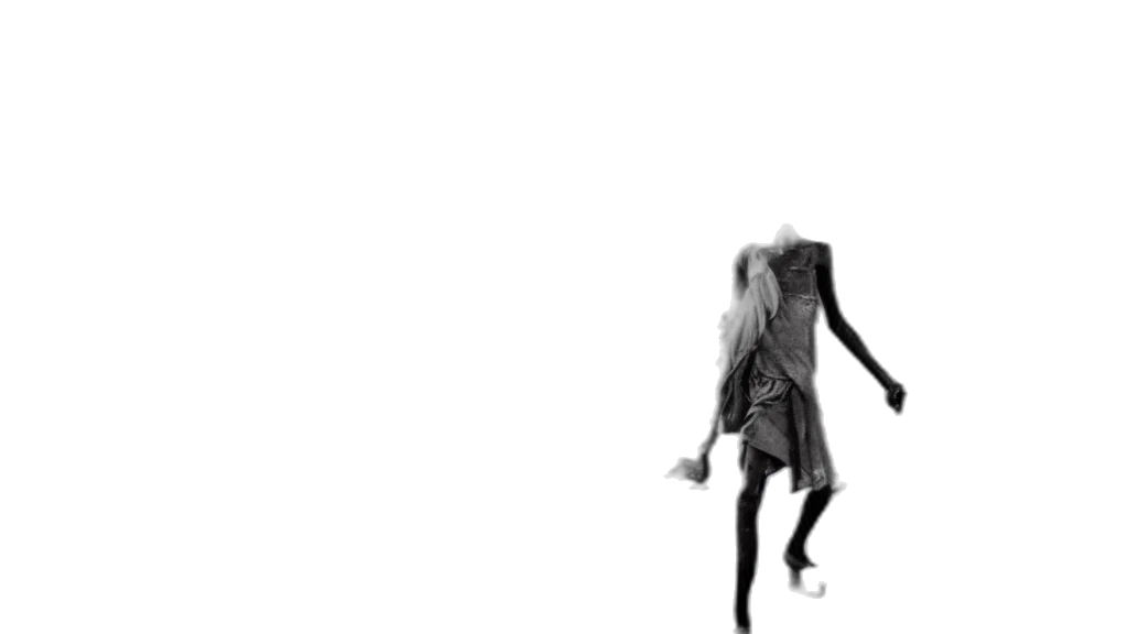 dress, hair, creature, shoes transparent PNG cut-out