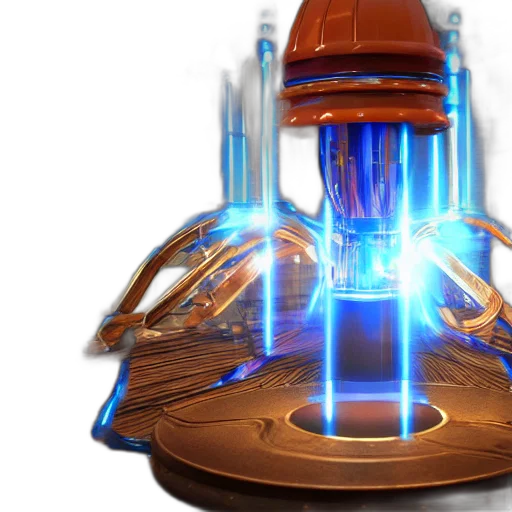 robot, hat, weapon, staff transparent PNG cut-out