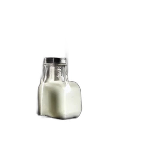 bottle, jewelry, food, dress, photorealistic, 3d render, monochrome, milk transparent PNG cut-out