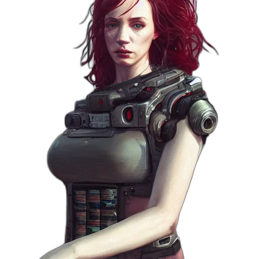 robot, dress, weapon, staff transparent PNG cut-out