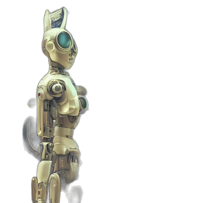 robot, staff, weapon, concept art transparent PNG cut-out