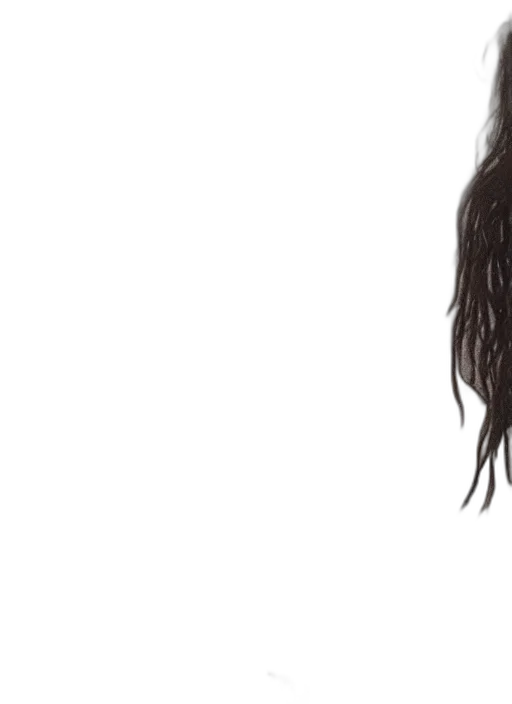 hair, face, mask, staff transparent PNG cut-out
