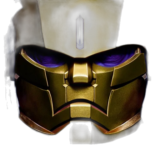 mask, crown, robot, face, concept art, fantasy art, 3d render, comic book art transparent PNG cut-out
