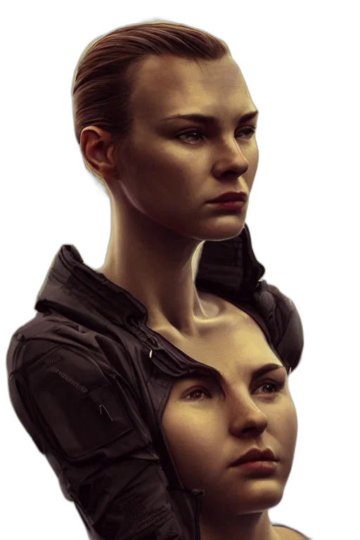 face, mask, robot, jacket transparent PNG cut-out