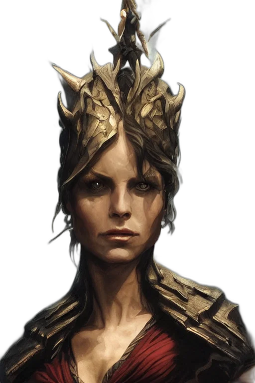 crown, dragon, face, staff, concept art, fantasy art, photorealistic, comic book art transparent PNG cut-out