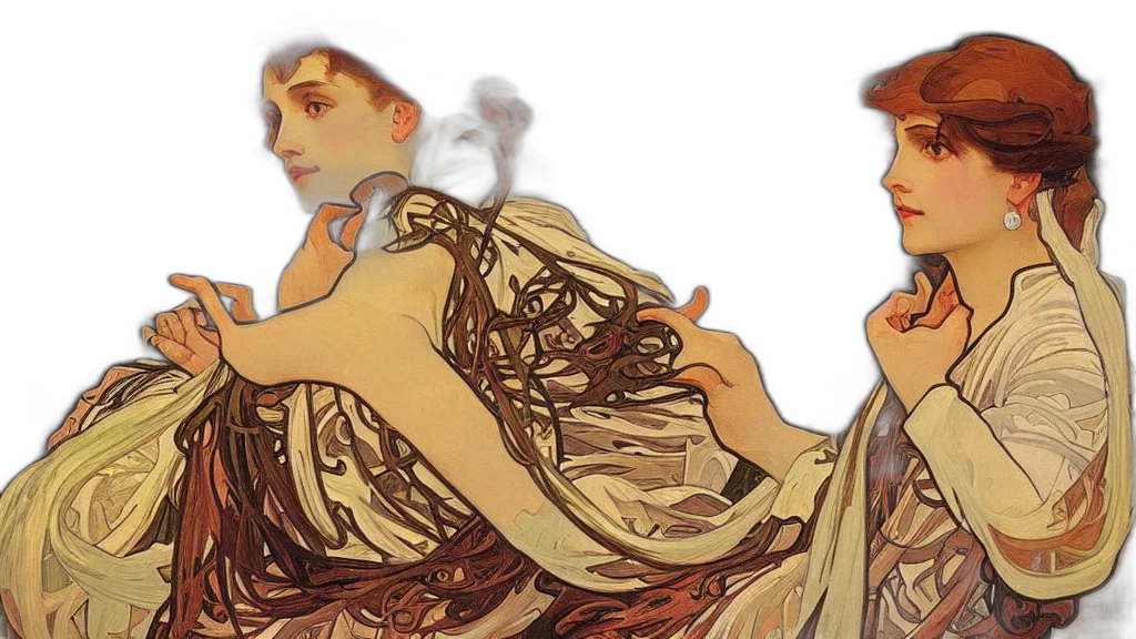 dress, concept art, fantasy art, watercolor transparent PNG cut-out