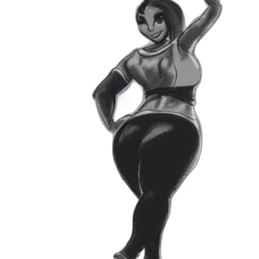 dress, robot, creature, staff transparent PNG cut-out