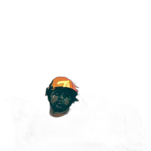 face, hat, mask, staff transparent PNG cut-out