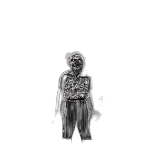 creature, jacket, hair, robot transparent PNG cut-out