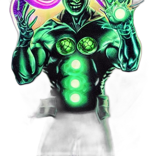 robot, staff, mask, jewelry, comic book art, concept art, fantasy art, cyberpunk transparent PNG cut-out