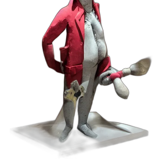 staff, jacket, creature, weapon, concept art, 3d render, fantasy art, cartoon transparent PNG cut-out