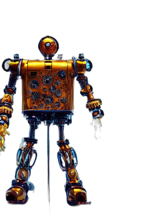 robot, concept art, 3d render, cyberpunk, pixel art, portrait, photo, giant transparent PNG cut-out