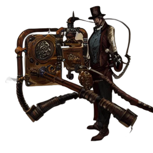 robot, staff, weapon, furniture transparent PNG cut-out