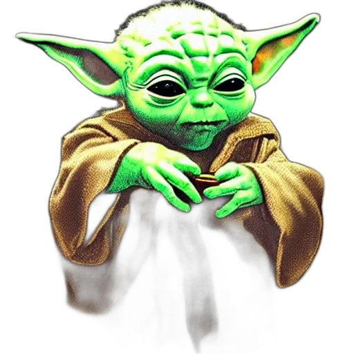 staff, mask, face, concept art, fantasy art, photorealistic, pixel art, green transparent PNG cut-out
