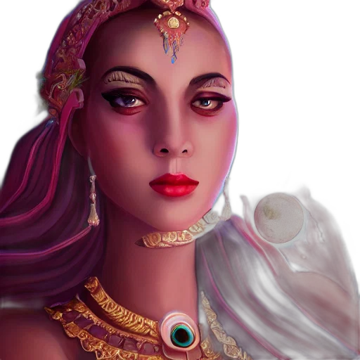 jewelry, crown, face, fantasy art transparent PNG cut-out