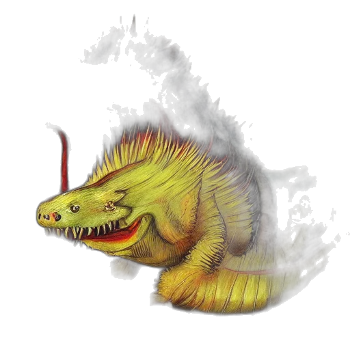 dragon, creature, animal, staff transparent PNG cut-out