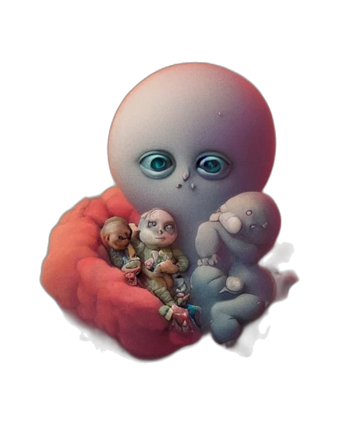 creature, robot, face, concept art transparent PNG cut-out