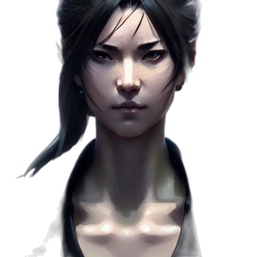 face, mask, staff, concept art, fantasy art, photorealistic, cyberpunk, dark transparent PNG cut-out