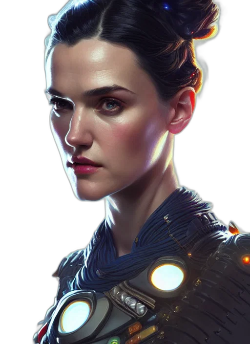 face, robot, concept art, fantasy art transparent PNG cut-out