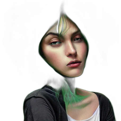 face, mask, creature, hair transparent PNG cut-out