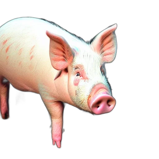 animal, food, creature, weapon, 3d render, photorealistic, concept art, happy transparent PNG cut-out