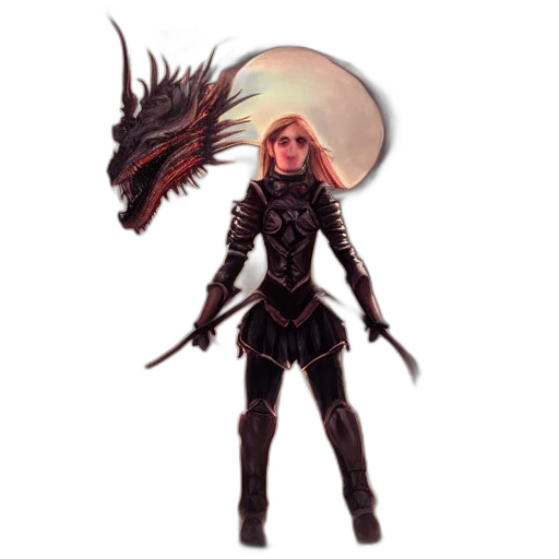 dragon, staff, creature, concept art transparent PNG cut-out