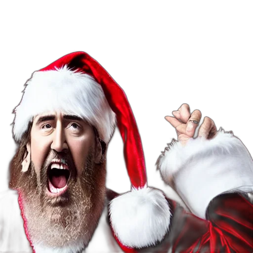 photorealistic, 3d render, nic, cage transparent PNG cut-out