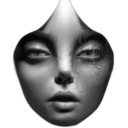 mask, face, crown, jewelry transparent PNG cut-out
