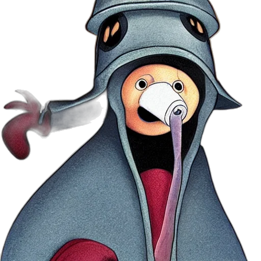 staff, mask, concept art, 3d render transparent PNG cut-out