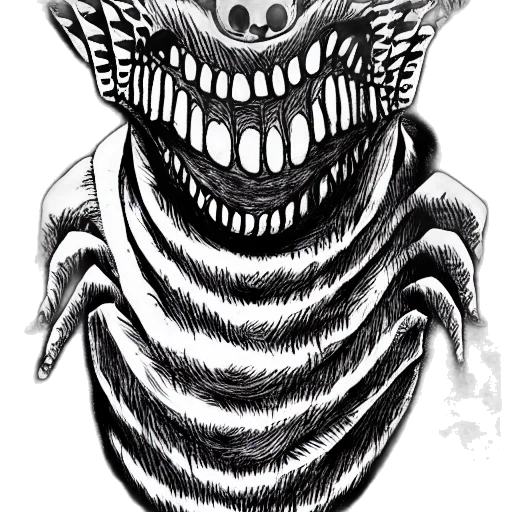 creature, mask, face, animal, comic book art, concept art, cartoon, pencil sketch transparent PNG cut-out