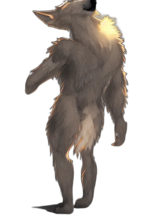 creature, animal, staff, hair, concept art, fantasy art, watercolor, 3d render transparent PNG cut-out
