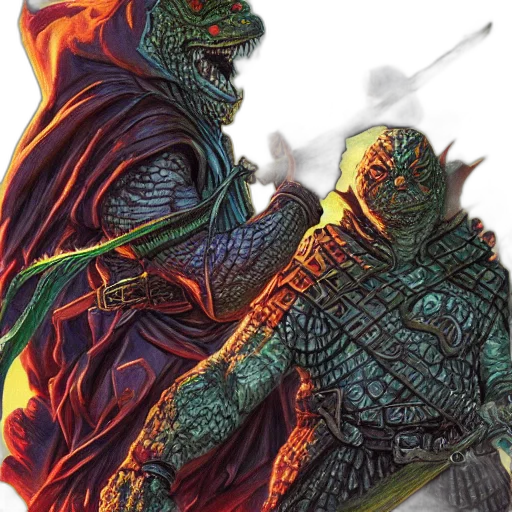 sword, dragon, comic book art, concept art transparent PNG cut-out