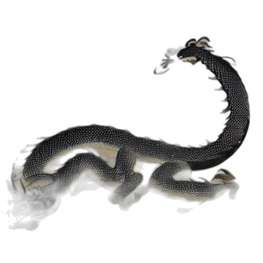 dragon, staff, creature, animal transparent PNG cut-out