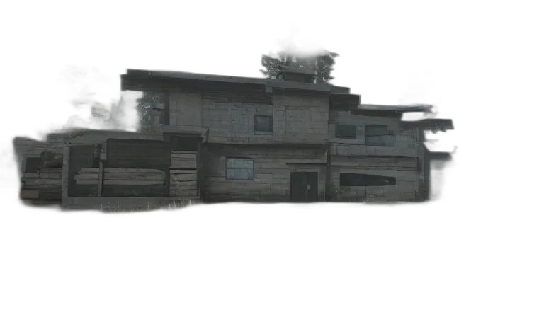 building, weapon, furniture, 3d render transparent PNG cut-out