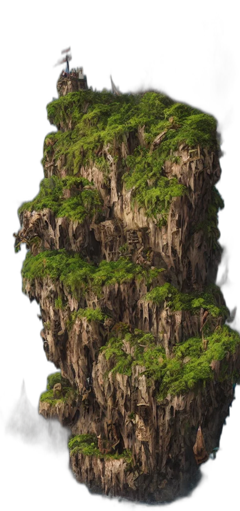 tree, crown, hair, staff transparent PNG cut-out