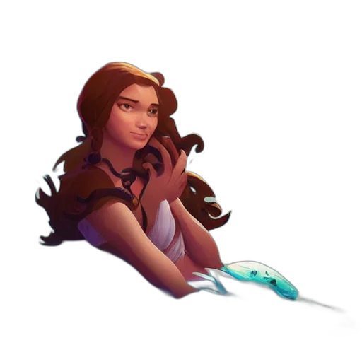 staff, hair, jewelry, weapon, concept art, fantasy art, pixel art, cartoon transparent PNG cut-out