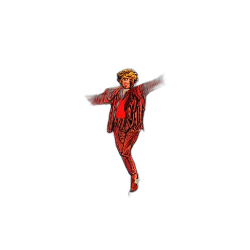 staff, jacket, creature, weapon transparent PNG cut-out