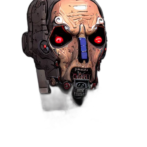 mask, robot, face, weapon transparent PNG cut-out