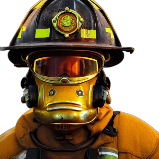 mask, staff, face, concept art, 3d render, photorealistic, portrait, firefighter transparent PNG cut-out