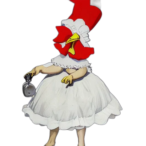 dress, staff, crown, hat transparent PNG cut-out