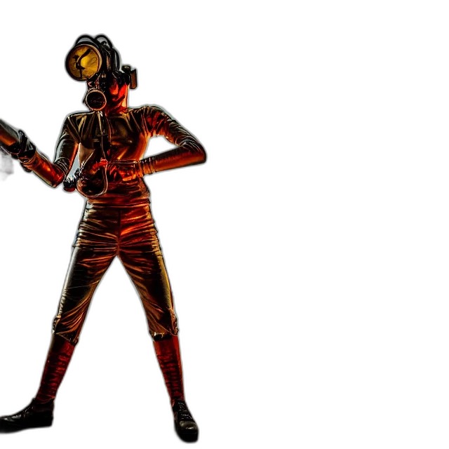 robot, mask, staff, jacket transparent PNG cut-out